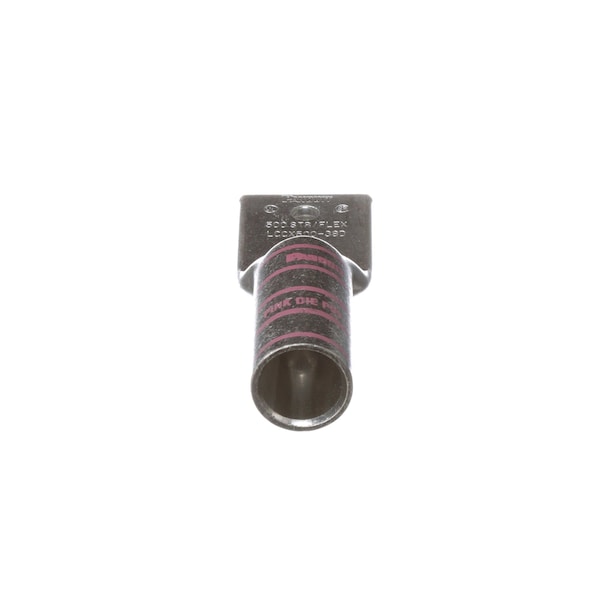 Two-Hole Compression Lug, Long Barrel, Copper, Pink